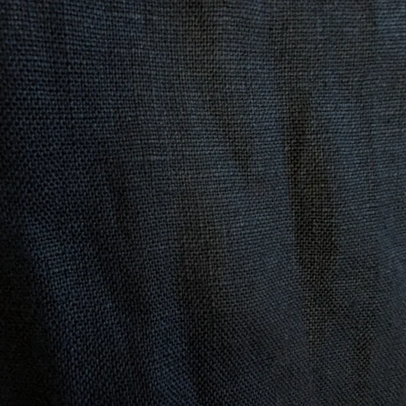 Michael Kors Wide Leg Linen Pants 2 Navy Blue Natural Fiber Dress Pant - Picture 5 of 10